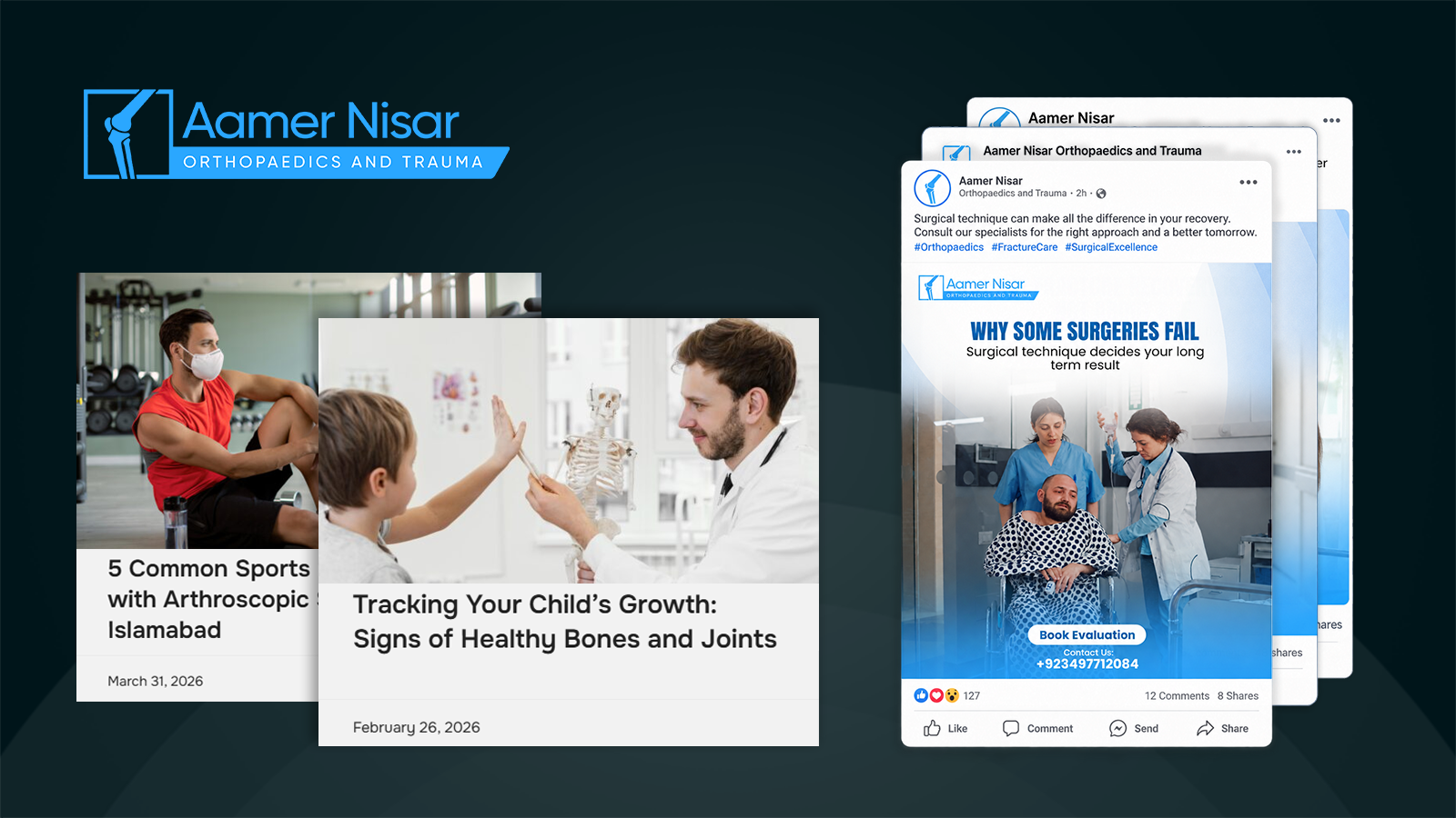 Dr. Aamer Nisar — Healthcare Website Growth & Digital Marketing Strategy case study